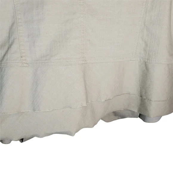 Roz & Ali tan cropped 3/4 sleeve open front blazer Size 1X - Picture 5 of 10